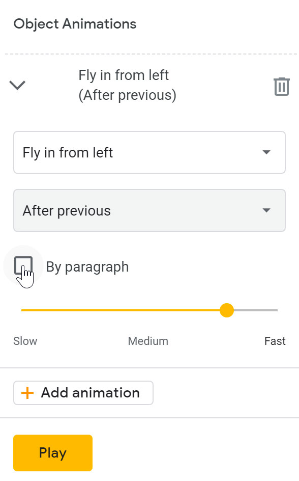 showing the by paragraph checkbox showing the by paragraph checkbox