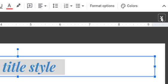 closing the master template editor