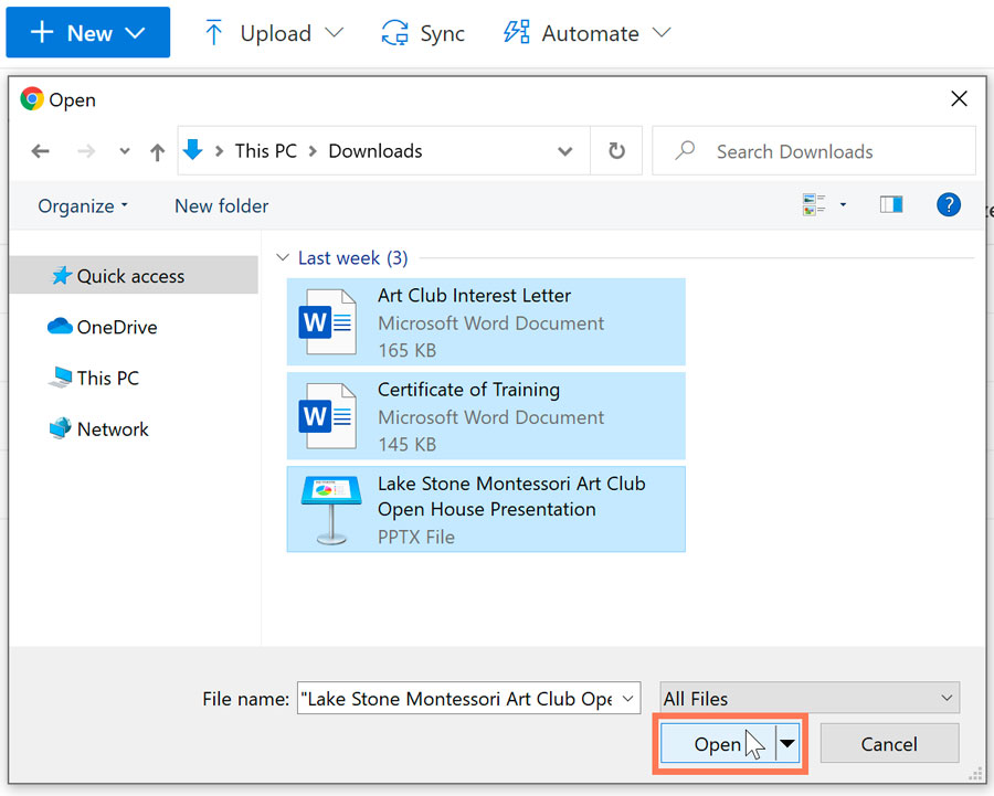 selecting multiple files in an upload dialog box selecting multiple files in an upload dialog box