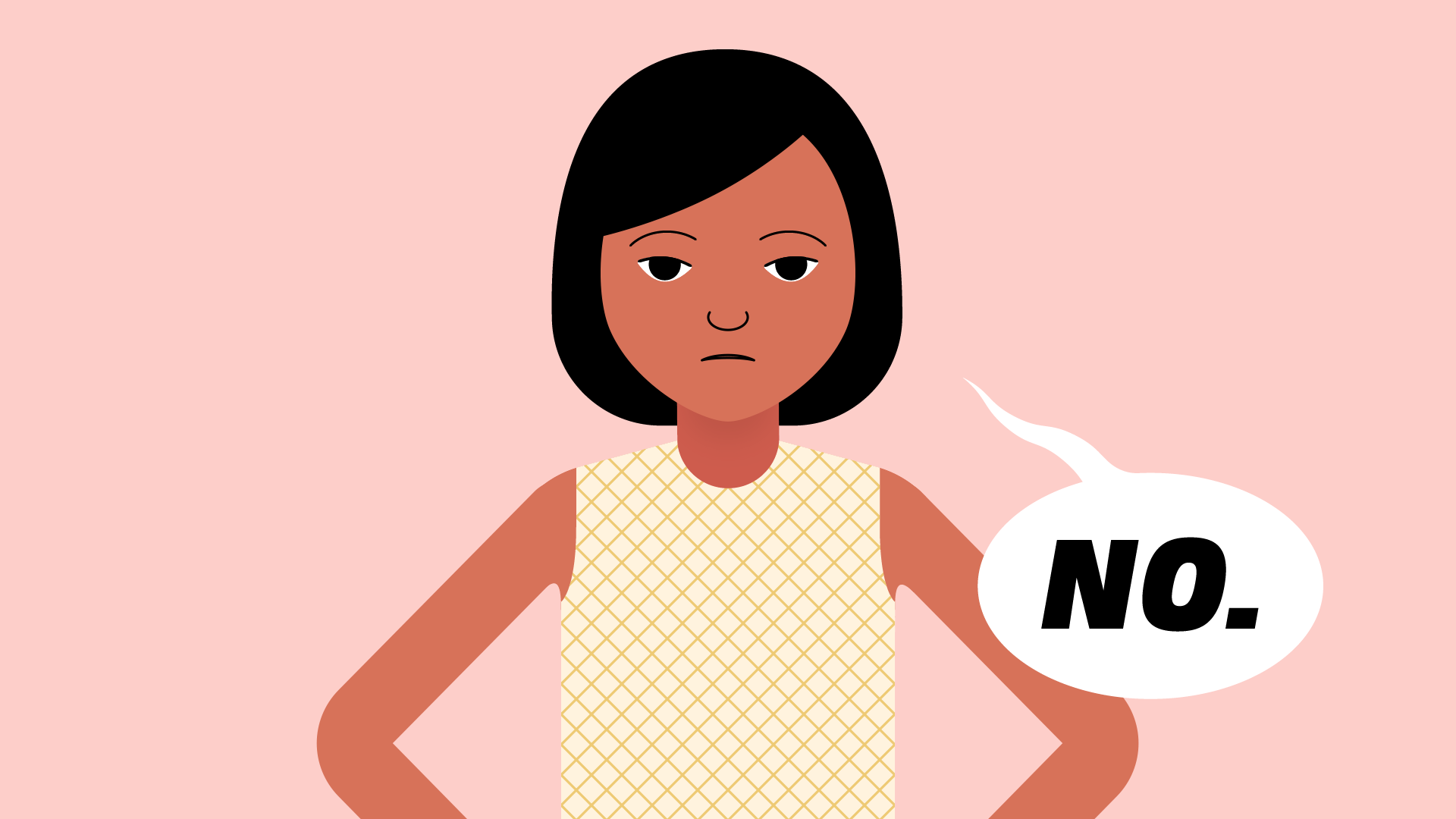 mom says, "NO" mom says, "NO"