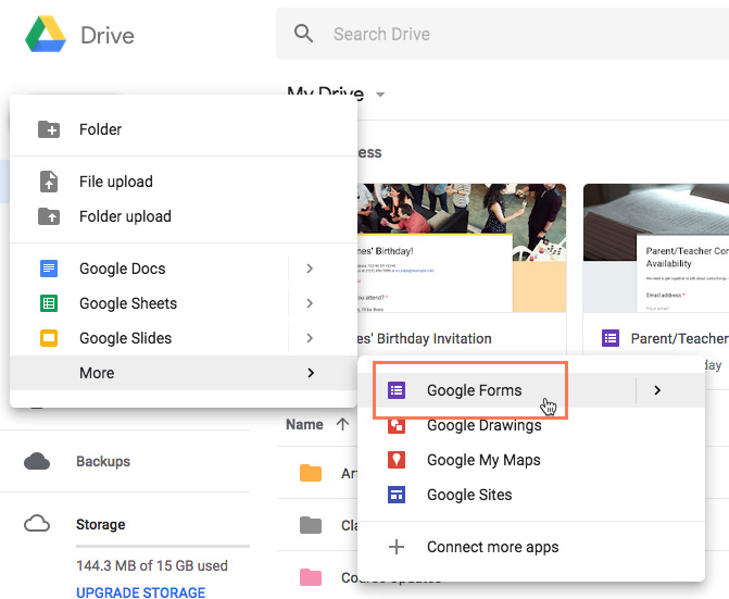 clicking google forms clicking google forms