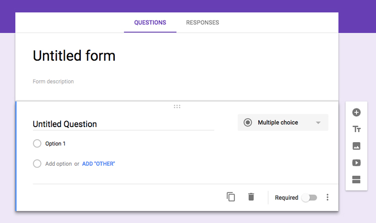 google forms interface google forms interface