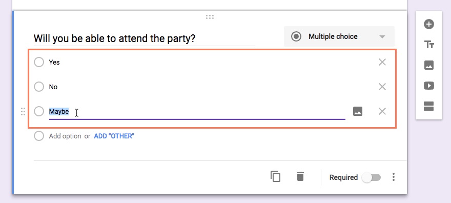 typing possible answers typing possible answers