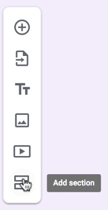 clicking Add Section button clicking Add Section button