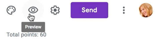 clicking the preview icon clicking the preview icon