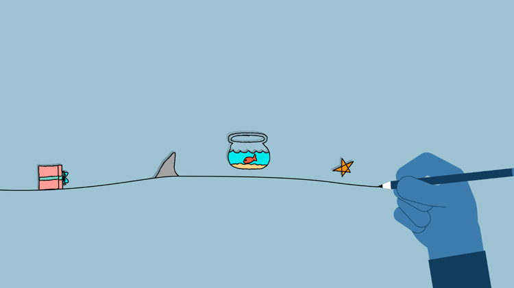 abstract illustration of freewriting abstract illustration of freewriting