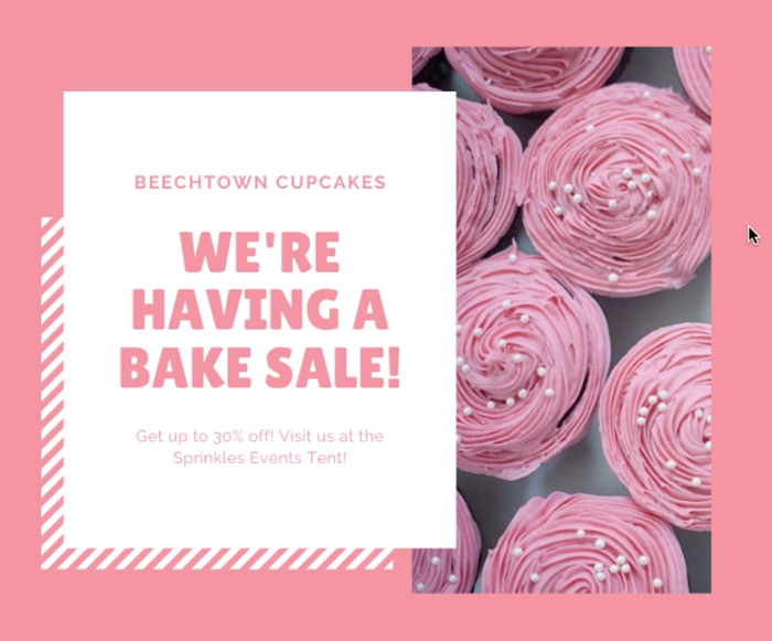 screenshot of cupcakes photo behind white rectangle screenshot of cupcakes photo behind white rectangle