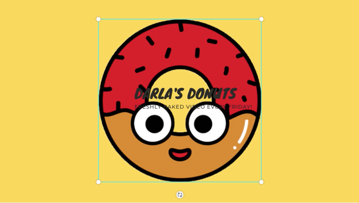 screenshot of donut with resizing screenshot of donut with resizing
