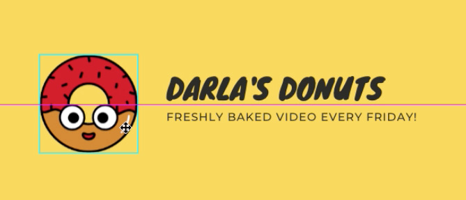 moving donut image next to text moving donut image next to text