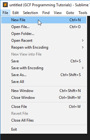 Sublime Text file dropdown Sublime Text file dropdown