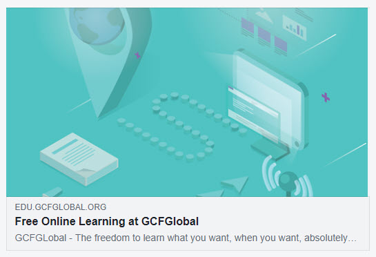 GCFLearnFree shared on Facebook GCFLearnFree shared on Facebook