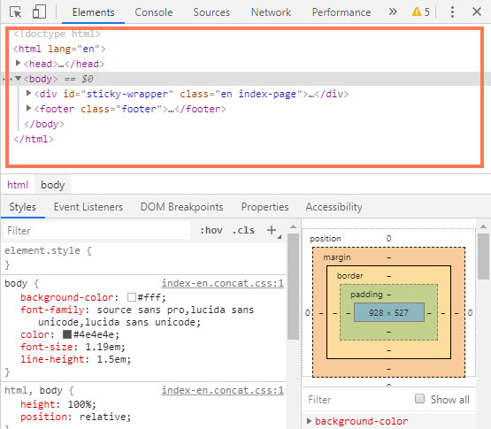 The important part of the inspector The important part of the inspector