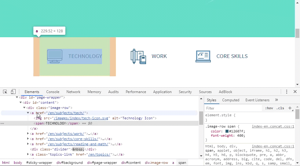 The inspector window in motion The inspector window in motion