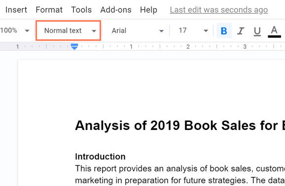 normal text is the default style normal text is the default style