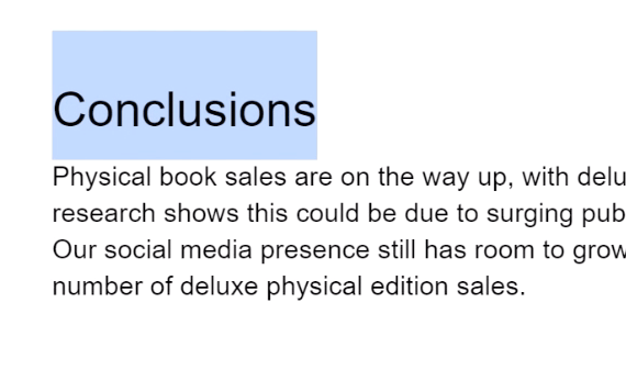 selecting text selecting text