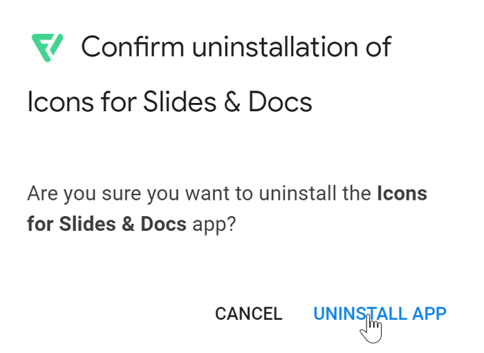 confirming uninstall confirming uninstall