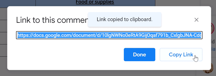 copying the link copying the link
