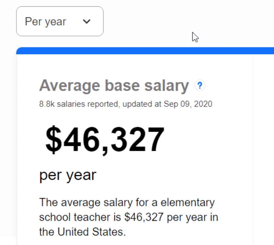 yearly teacher pay yearly teacher pay