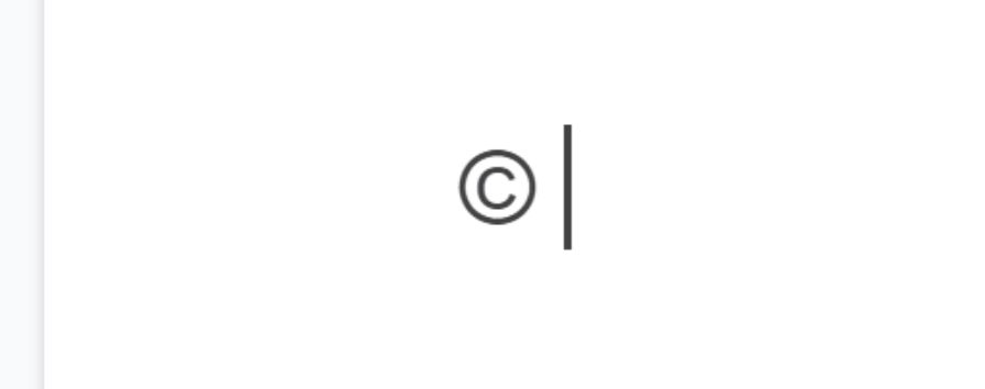copyright symbol copyright symbol