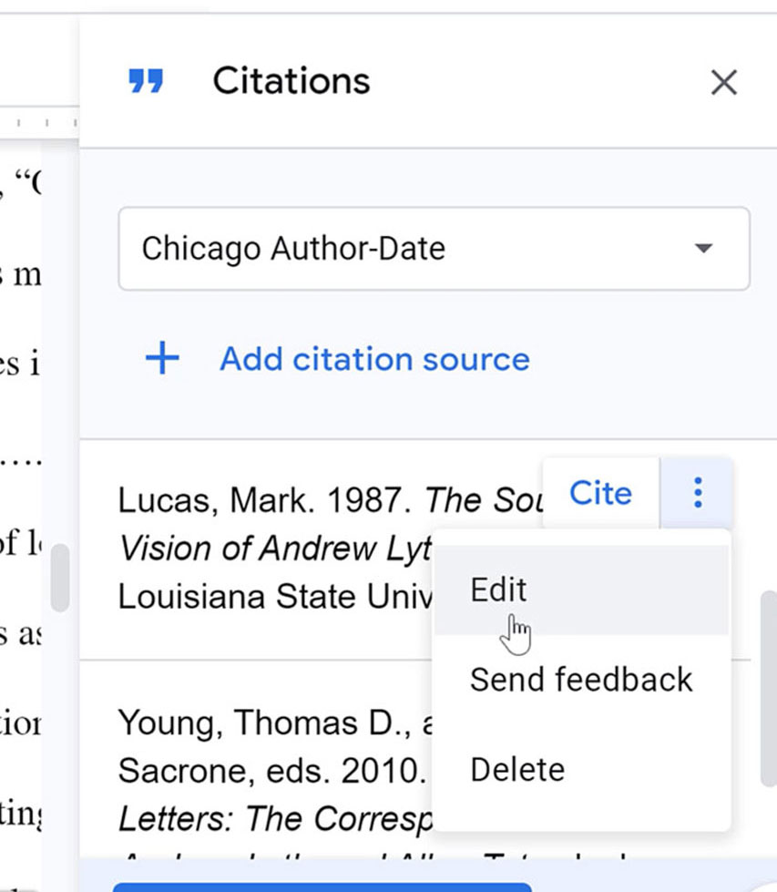 editing citation source editing citation source