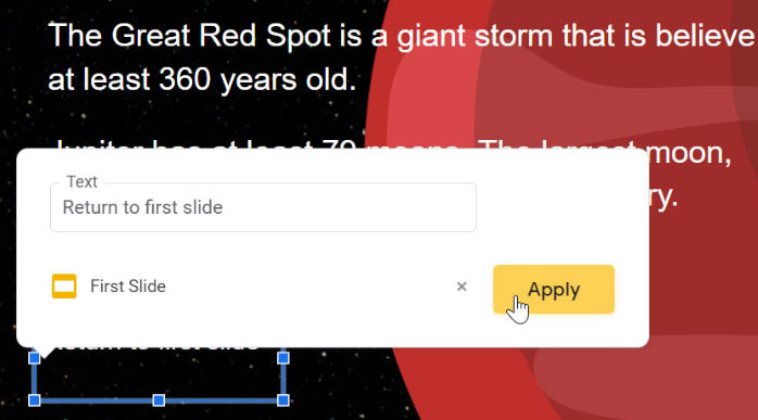 clicking apply clicking apply
