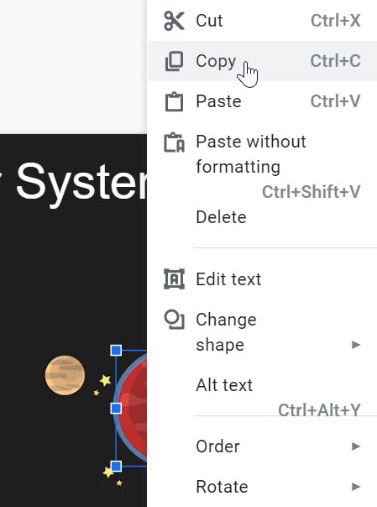 copying circle copying circle