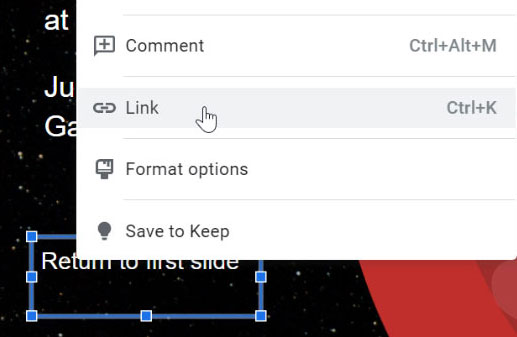 right clicking and choosing link right clicking and choosing link