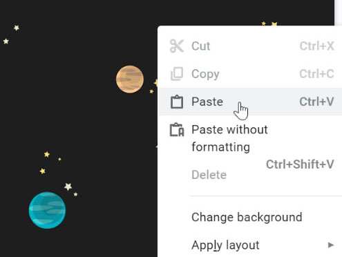 pasting circle pasting circle