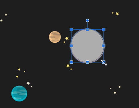 resizing circle to jupiter resizing circle to jupiter