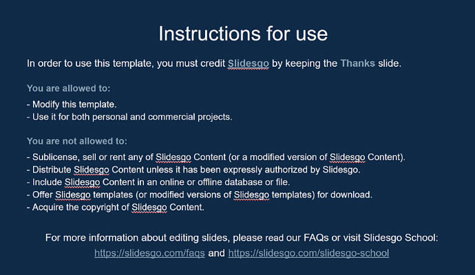 reading the instructions for use