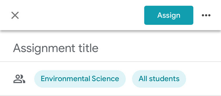 tapping the Assign button tapping the Assign button