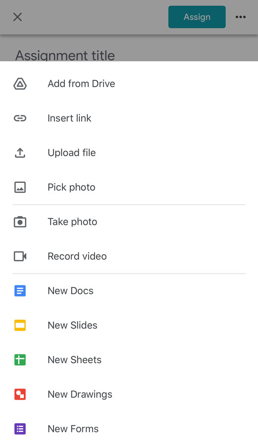 viewing attachment options viewing attachment options