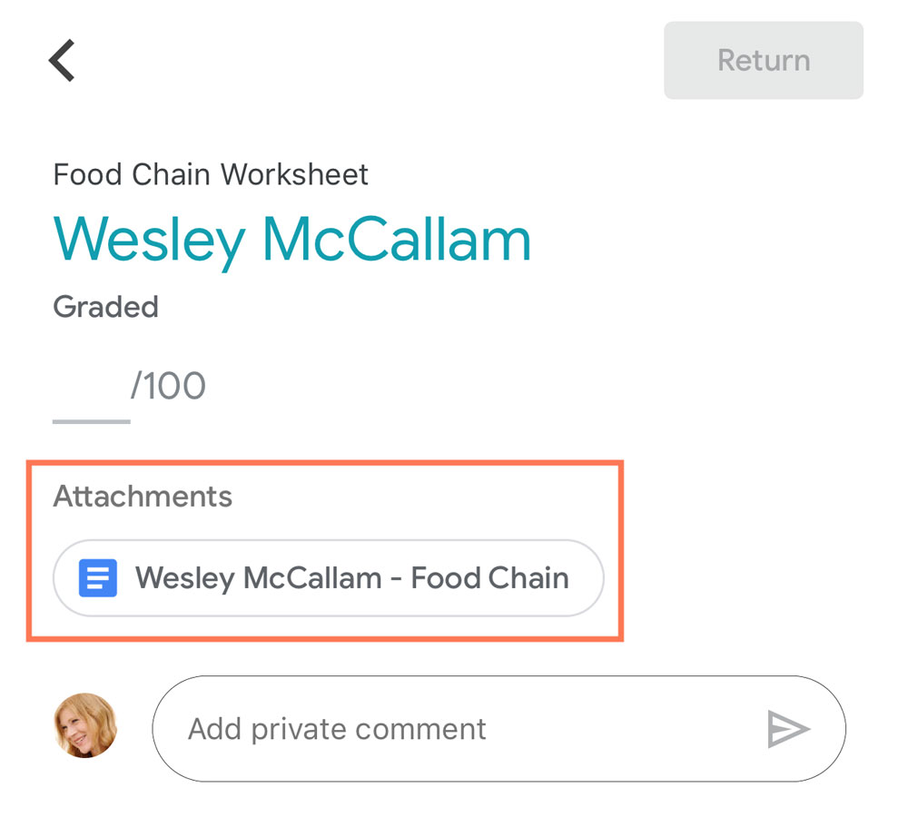 tapping the attachment tapping the attachment