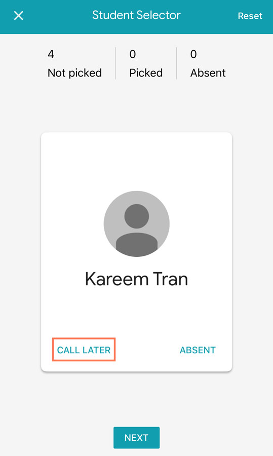 tapping Call Later tapping Call Later