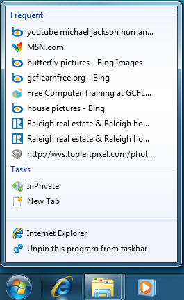 &rsquo;ro Desktop with Jump Lists